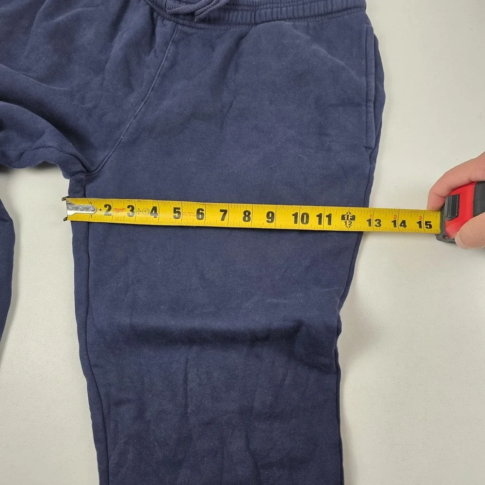 Lacoste Sport Sweatpants Mens XL Blue Fleece Joggers Drawstring Pockets Logo